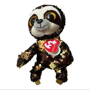 Ty Flippables Sequined Dangler Sloth‎ Adorable Stuffed Animal Kids Toy